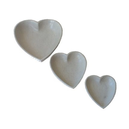 White Soapstone Heart Dish-0