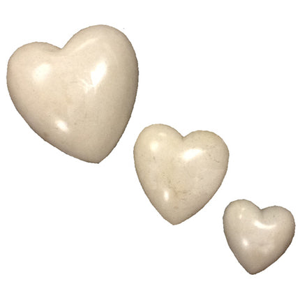 White Soapstone Heart-1
