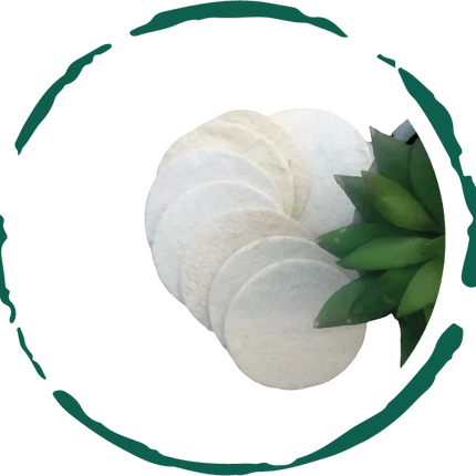 Natural Loofah Pads 5-pcs-0