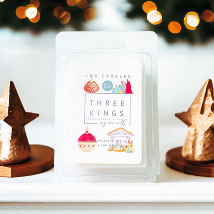 Three Kings Soy Wax Melt 3 PACK frankincense and Myrhh-0