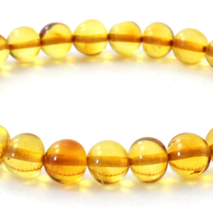 Amber Golden Honey Stretch Bracelet for Adults-2