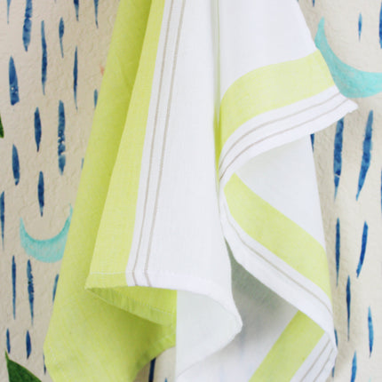 Lime Gray tea towel-2