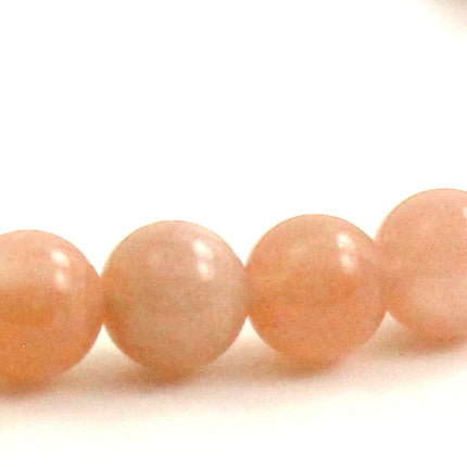 Stretch Bracelet With Sunstone Pink Gemstones-2