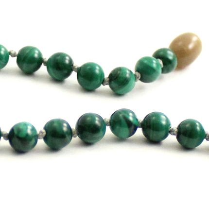 Malachite Gemstone Knotted Green Anklet Bracelet-2