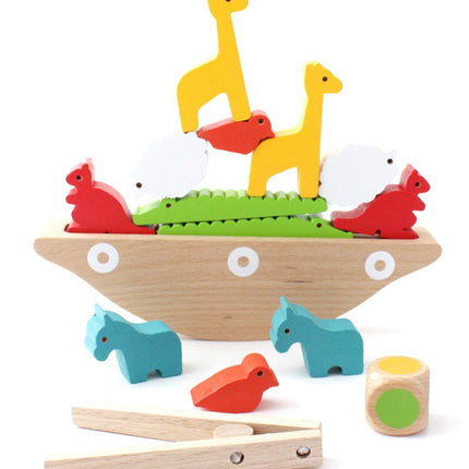 Wooden Animal Balance Game for Kids-0
