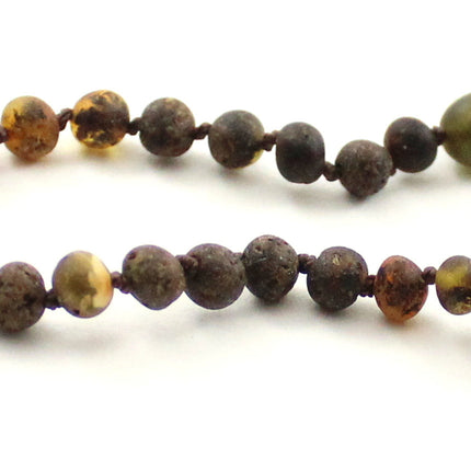 Amber Green Knotted Raw Bracelet Anklet-2