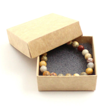 Crazy Agate Gemstone Knotted Multicolor Anklet Bracelet-1