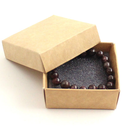 Garnet Gemstone Knotted Red Anklet Bracelet-1