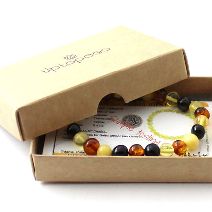 Amber Polished Stretch Bracelets for Adults-1