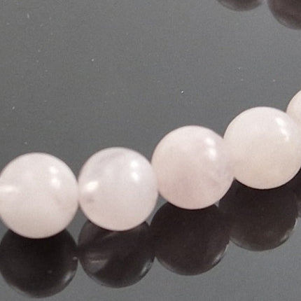 Stretch Bracelet With Rose Quartz Pink Gemstones-2