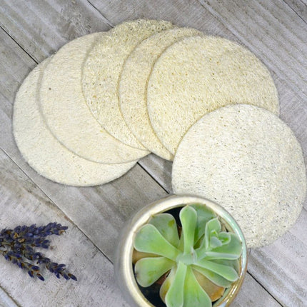 Natural Loofah Pads 5-pcs-2