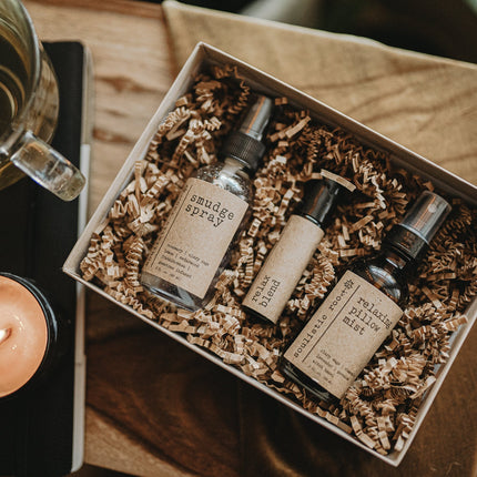 Gift Set- Smudge Spray, Pillow Spray & Relax Roller-1