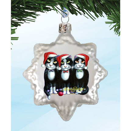 Kitty Cats Mercury Glass Ornaments by G. DeBrekht - Christmas Decor by Laura Seeley - 770143S3-LS-3