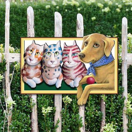 The Dog Holiday Outdoor Decor Large Ornament by Laura Seeley - Pets Dog and Cats Decor - 8511019M-1