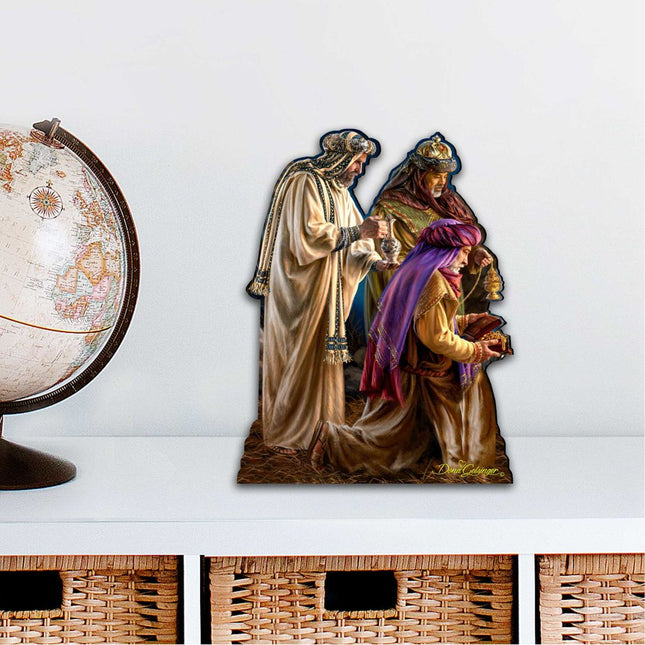 Three Kings Diminutive Wall Art by D. Gelsinger - Nativity Holiday Decor - 8461042-2M-1201-0