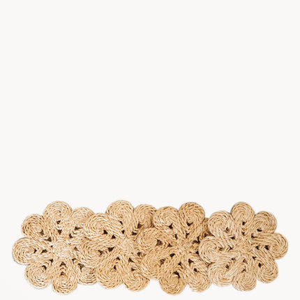 Jute Flower Drink Coaster (Set of 4)-0