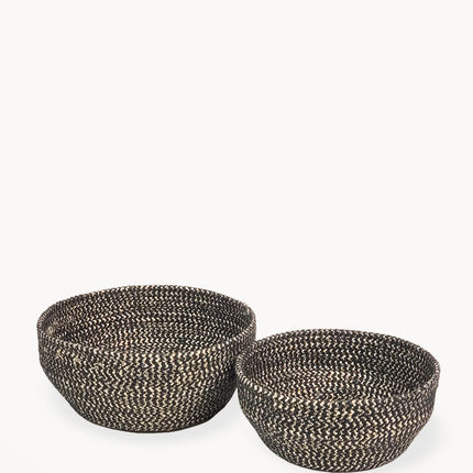 Glitter Bowl - Black (Set of 2)-0