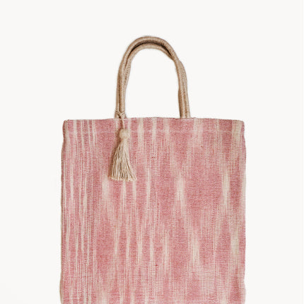 Nadi Jute Tote Bag - Red-0