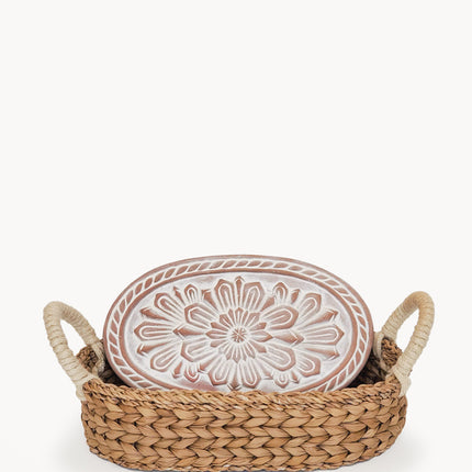 Bread Warmer & Basket - Flower-0