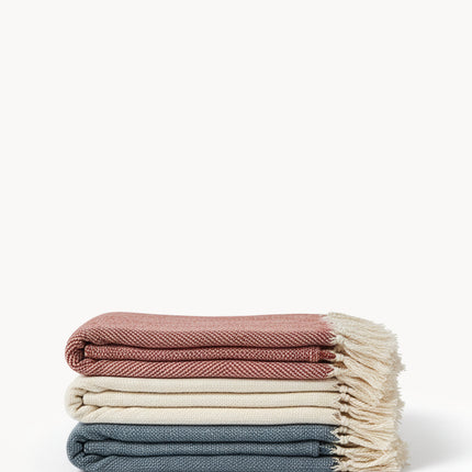 Artisanal Handwoven Cotton Throw Blanket-0