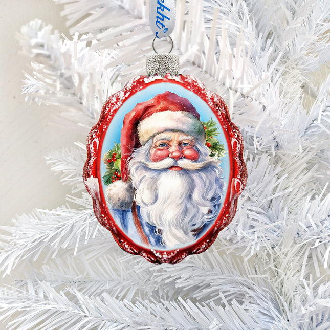 Saint Nick Mercury Glass Ornaments by G. Debrekht - Christmas Santa Snowman Decor - 776032-0