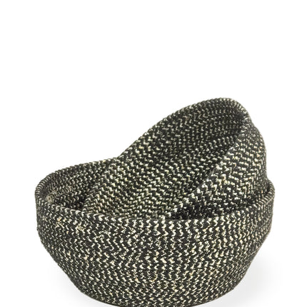 Glitter Bowl - Black (Set of 2)-3