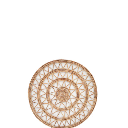 Roda Woven Palm Fiber Placemat - Natural (Set of 2)-3