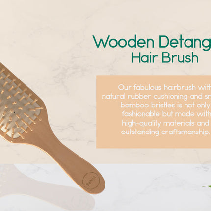 Wooden Detangling Hair Brush-1