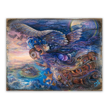 Queen of the Night Fantasy Wooden Wall Art by Josephine Wall - Fantasy Decor - 852127-JW-1