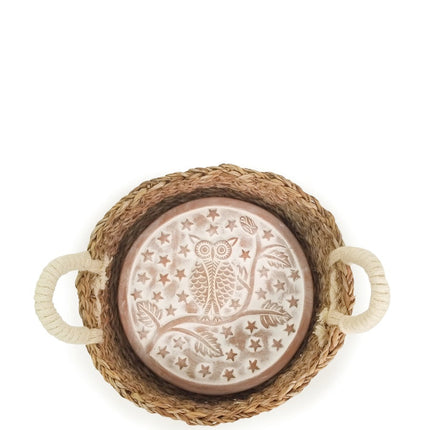 Bread Warmer & Basket - Owl Round-4