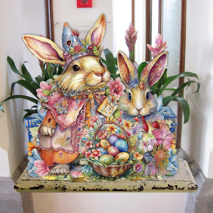 Easter Sweet Couple Holiday Door Decor by G. Debrekht - Easter Spring Decor - 8652768H-1