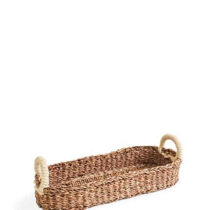 Savar Bread Basket with White Handle-6