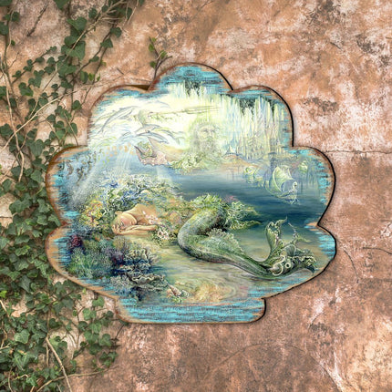 Dreams of Atlantis Wall Hanger by Josephine Wall - Coastal Sea-Life Decor - 8472102H-JW-3