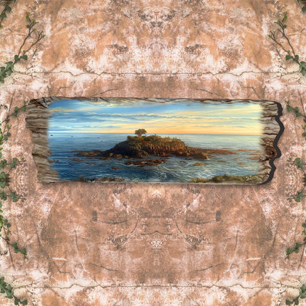 Ocean View Wooden Wall Art by G. DeBrekht Coastal Decor - 8491104W-3