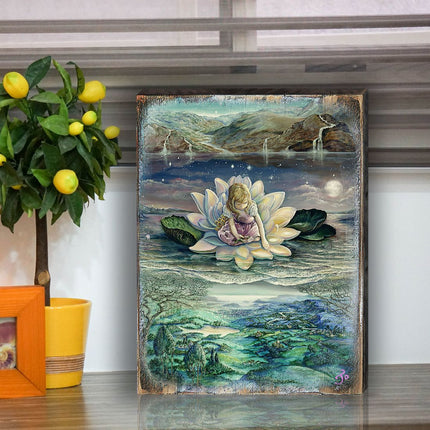 Horizons Fantasy Wooden Wall Art by Josephine Wall - Fantasy Decor - 852146-JW-4