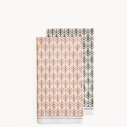 Hand Screen Printed Tea Towel - Set of 2-0