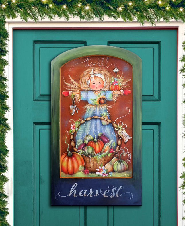 Thankful Harvest Holiday Door Decor by Jamie Mills-Price - Thanksgiving Decor - 8611076H-MP-0