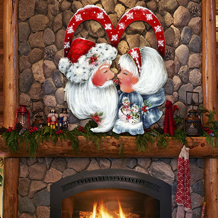 Merry Kissmas! Holiday Door Decor by Jamie Mills-Price - Christmas Decor - 8457514H-3