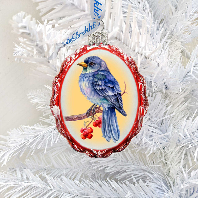 Bluebird Mercury Glass Ornaments by G. Debrekht - Wildlife Holiday Decor - 776006-0