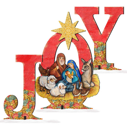 Joy Outdoor Nativity Set by G. DeBrekht - Nativity Holiday Decor - 8121454F-S3M-4