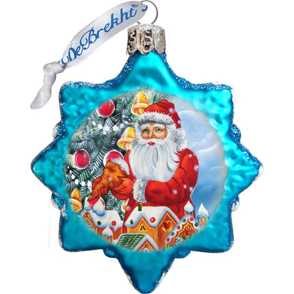 Santa Mercury Glass Ornaments Set of 3 by G. DeBrekht - Christmas Santa Snowman Decor - 770133S3-3