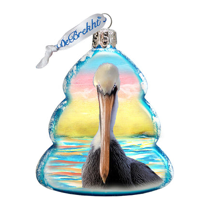 Glass Mercury Glass Ornament by G. DeBrekht - Coastal Holiday Decor - 776279-4