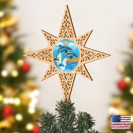 Sea Life Coastal Tree Topper by G. DeBrekht - Coastal Holiday Decor - 89498-2