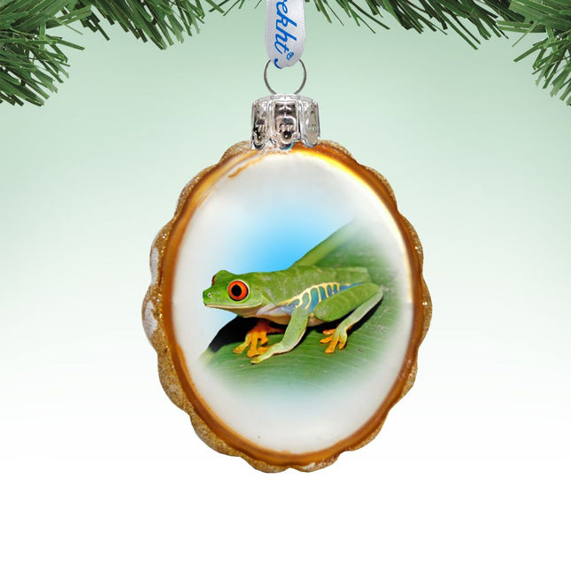 Frog Mercury Glass Ornament by G. DeBrekht - Wildlife Holiday Decor - 776281-0