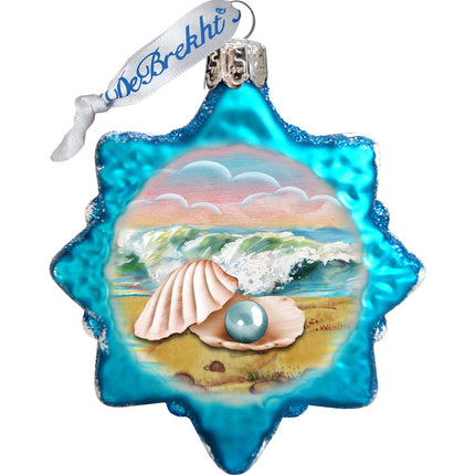 Nautical Mercury Glass Ornaments Set of 3 by G. DeBrekht - Coastal Holiday Decor - 770131S3-3