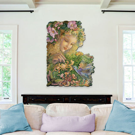 Honeysuckle Holiday Outdoor Scene by Josephine Wall - Christmas Decor - 845620F-JW-2