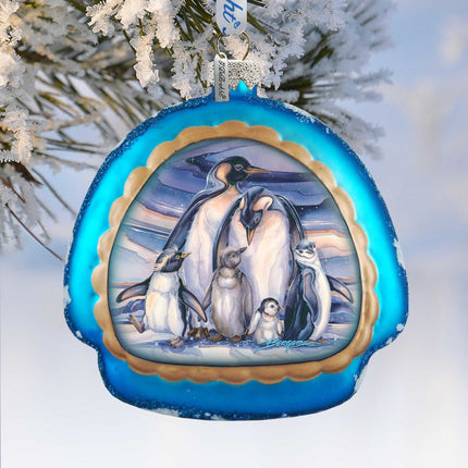 Sno Buddy Like You Glass Ornament by J. Bergsma - Christmas Santa Snowman Decor - 756-659-JB-1