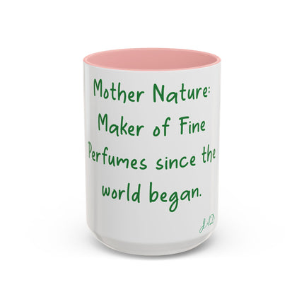 Mother Nature Accent Mug – 15oz Ceramic Cup for Eco Enthusiasts