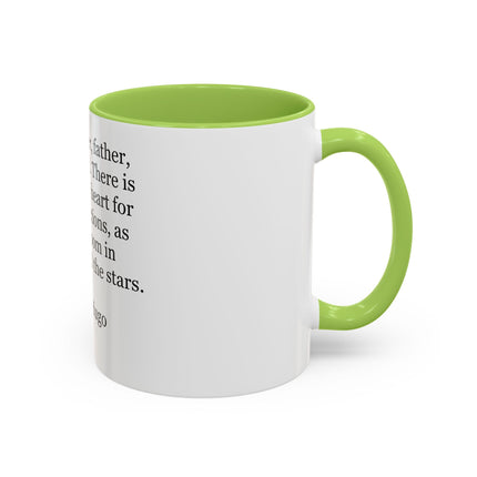 Victor Hugo Quote Coffee Mug — 'Son, brother, father, lover, friend' Accent Mug