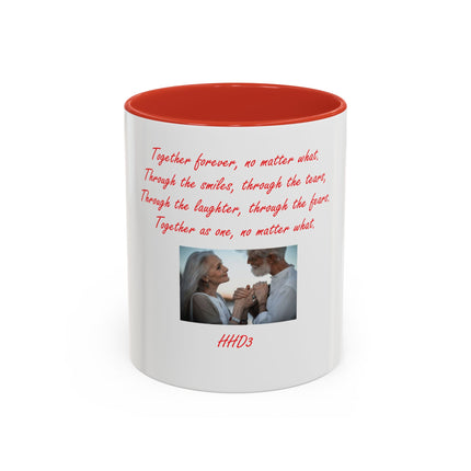 Accent Coffee Mug — 'Together Forever' Romantic Photo Mug (11/15oz)